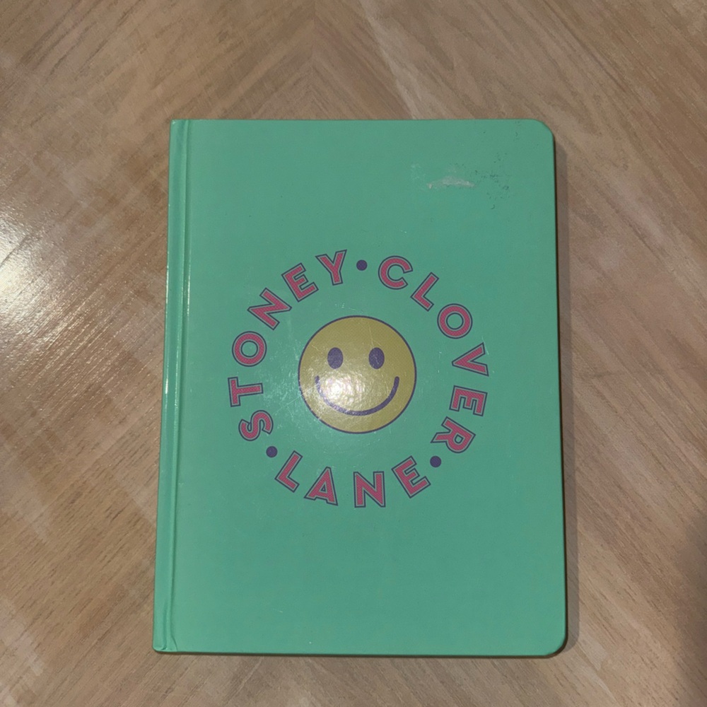 Stoney Clover Lane Mint Green Smiley Notebook